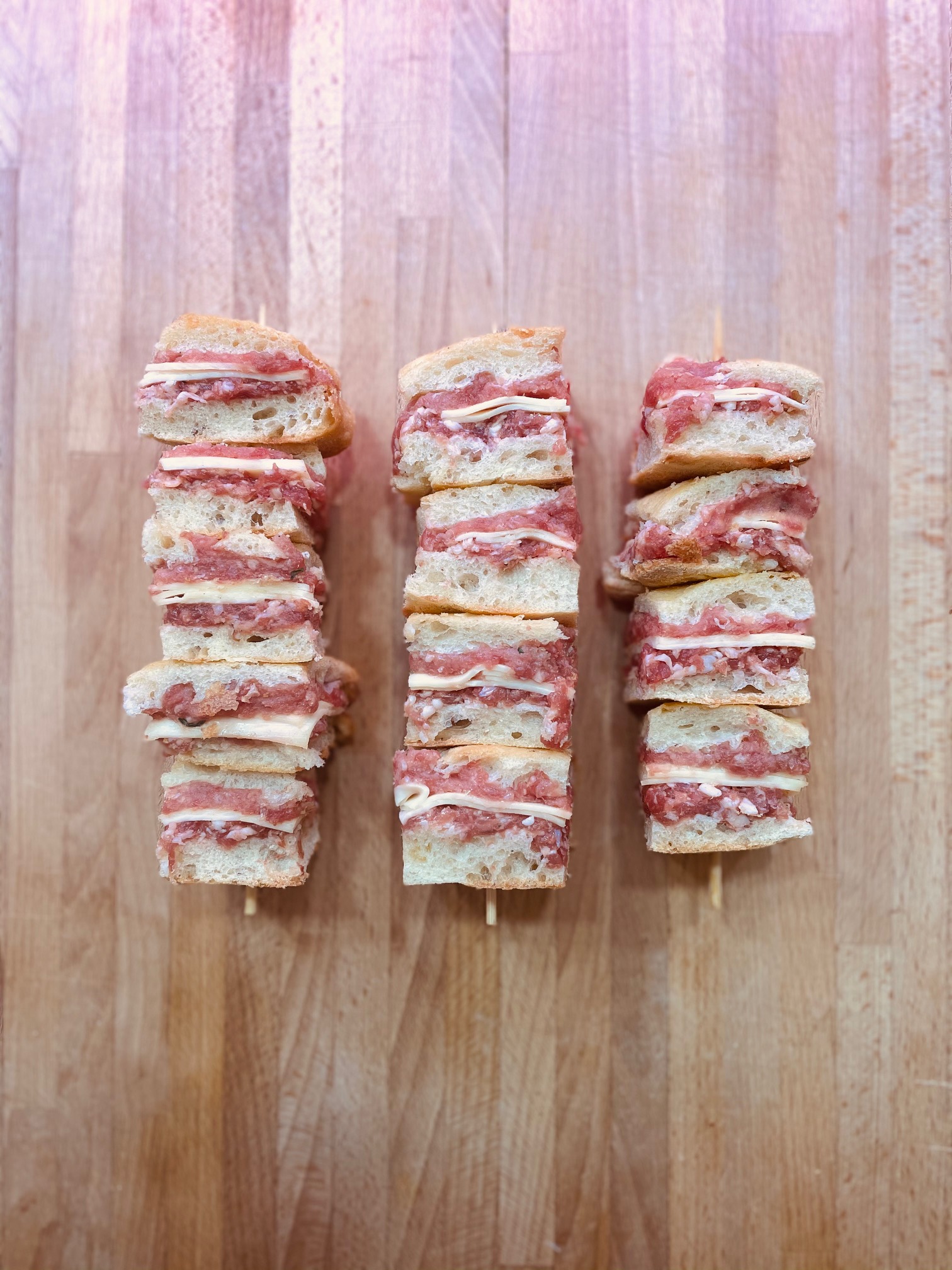 Spiedini di focaccia